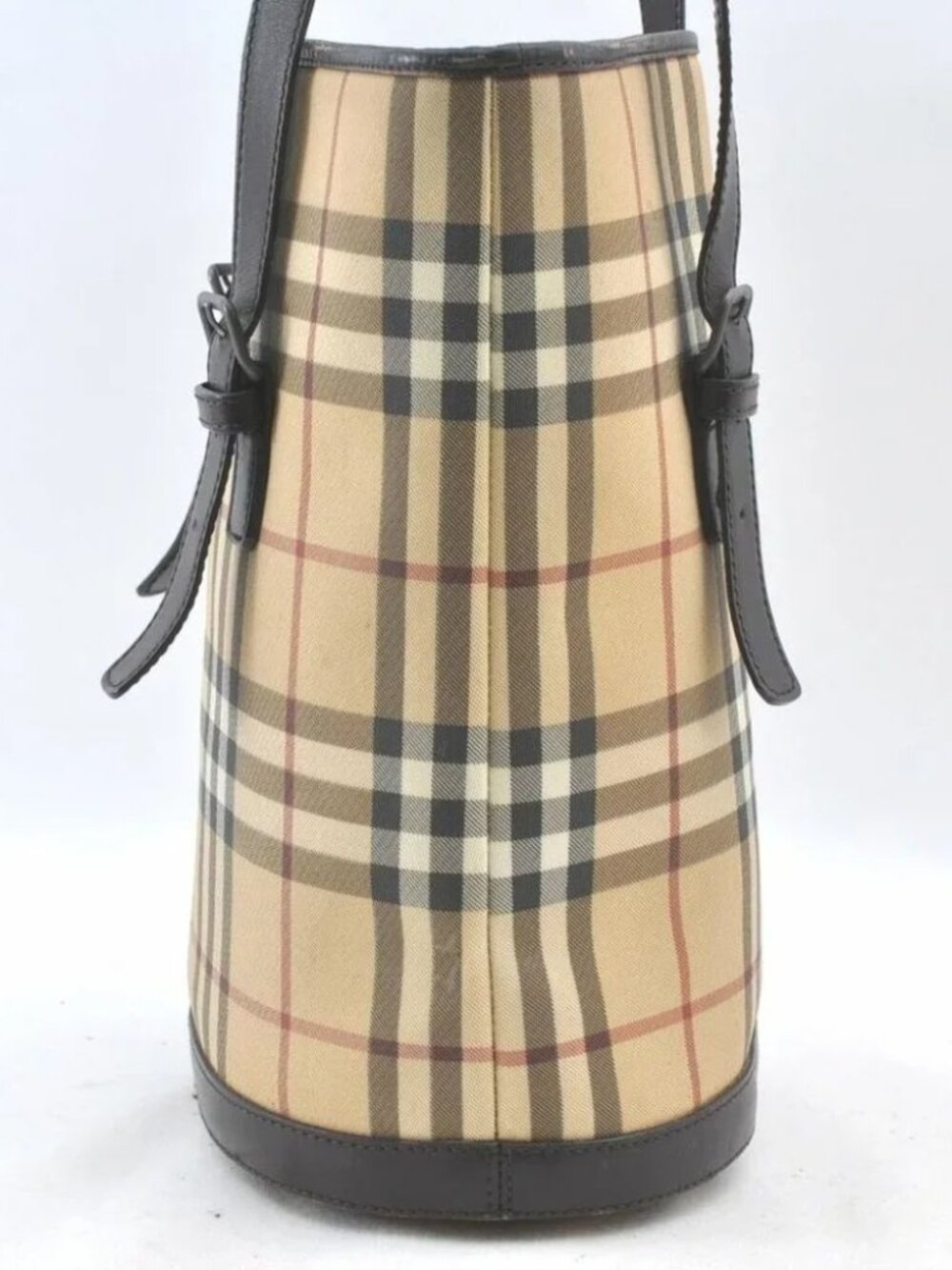 Authentic Burberry Nova Check Shoulder HandBag PVc - Picture 4 of 9